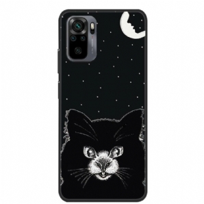 Handyhülle Für Xiaomi Redmi Note 10 / 10S Schwarze Katze