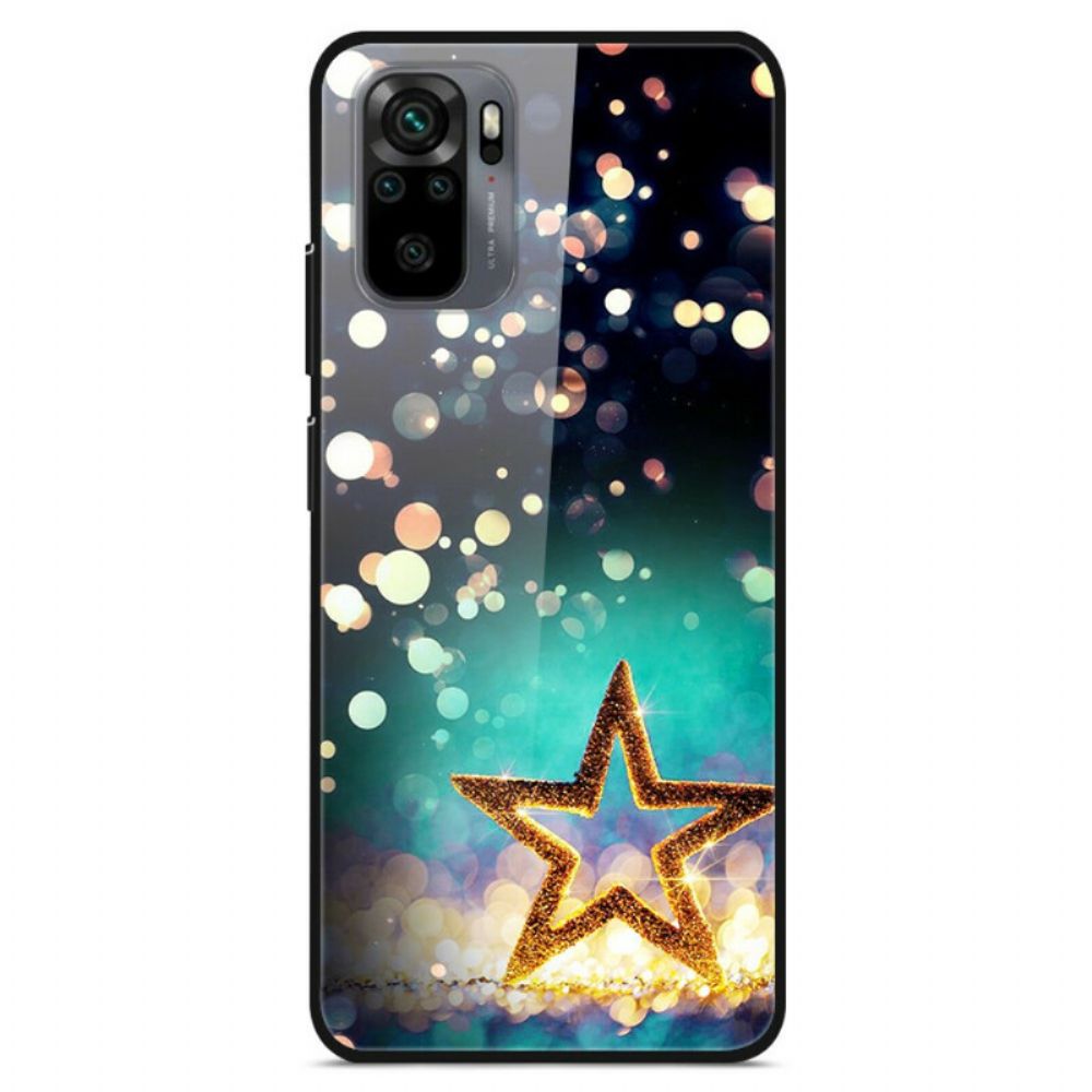 Handyhülle Für Xiaomi Redmi Note 10 / 10S Stern Gehärtetes Glas