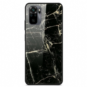 Handyhülle Für Xiaomi Redmi Note 10 / 10S Supreme Marmor Gehärtetes Glas