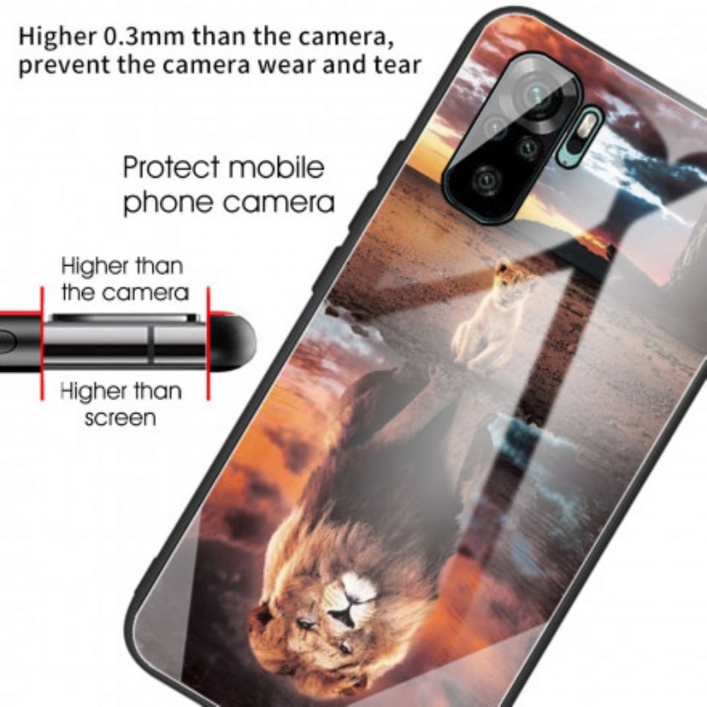 Hülle Für Xiaomi Redmi Note 10 / 10S Cub Dream Gehärtetes Glas