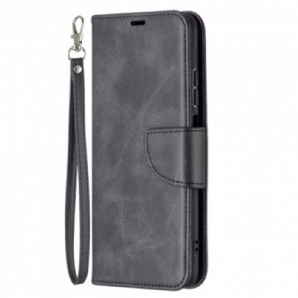 Lederhüllen Für Xiaomi Redmi Note 10 / 10S Flip Case Glatte Schräge Klappe