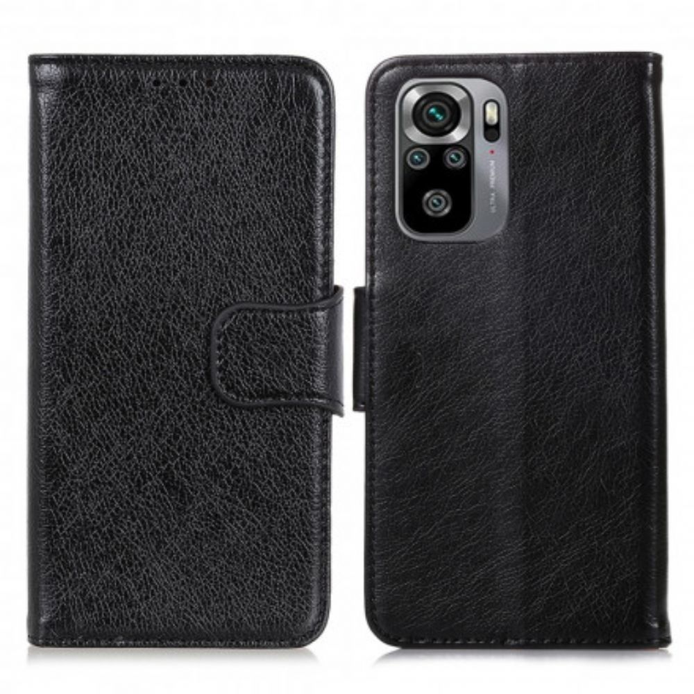 Lederhüllen Für Xiaomi Redmi Note 10 / 10S Spaltnappaleder
