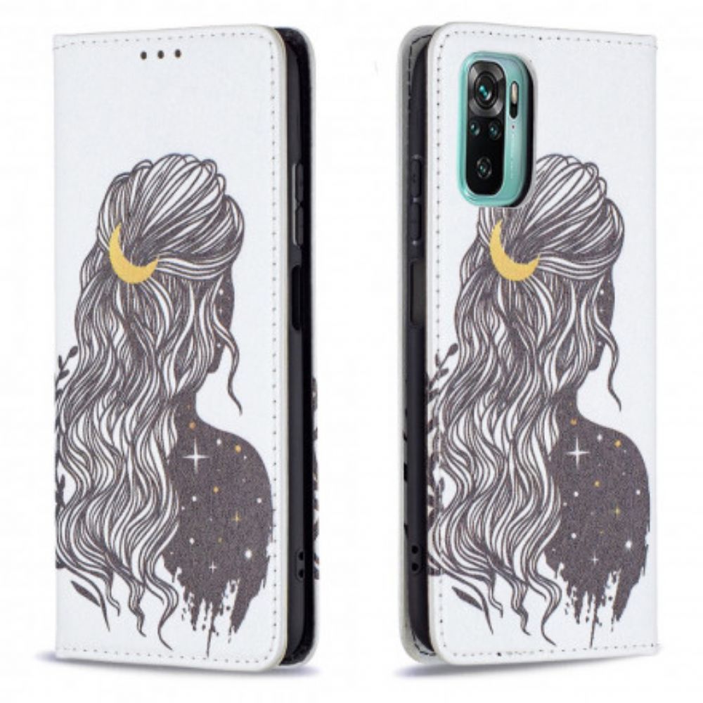 Schutzhülle Für Xiaomi Redmi Note 10 / 10S Flip Case Hübsches Haar
