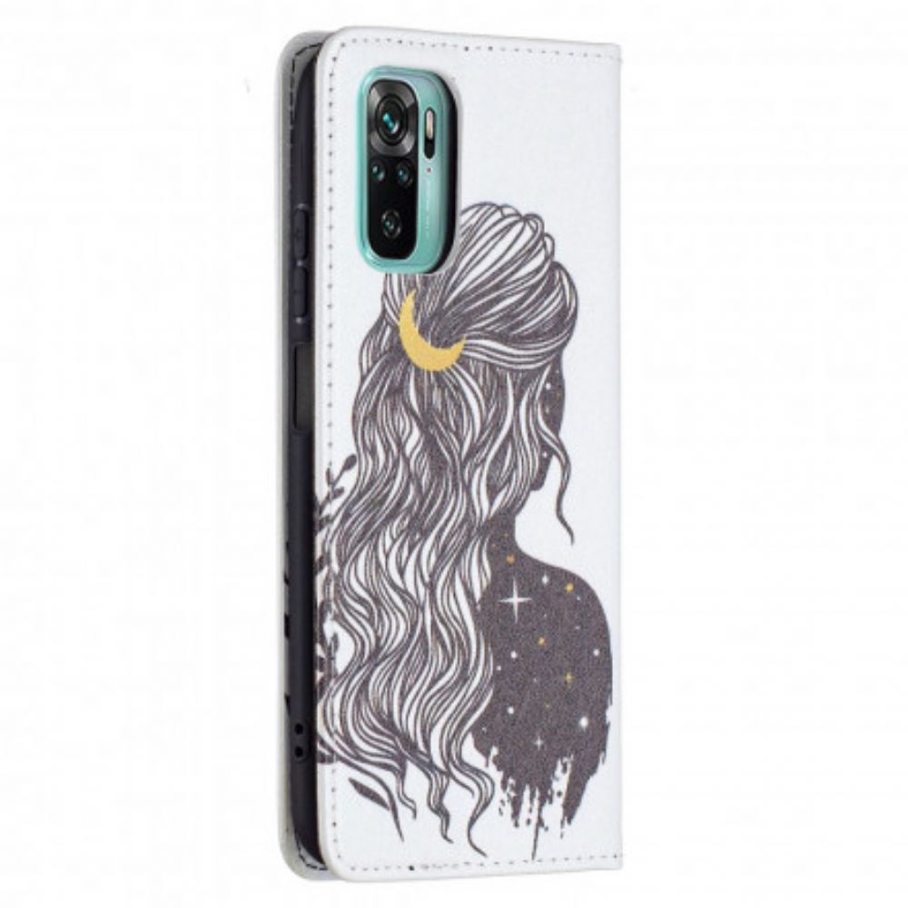 Schutzhülle Für Xiaomi Redmi Note 10 / 10S Flip Case Hübsches Haar