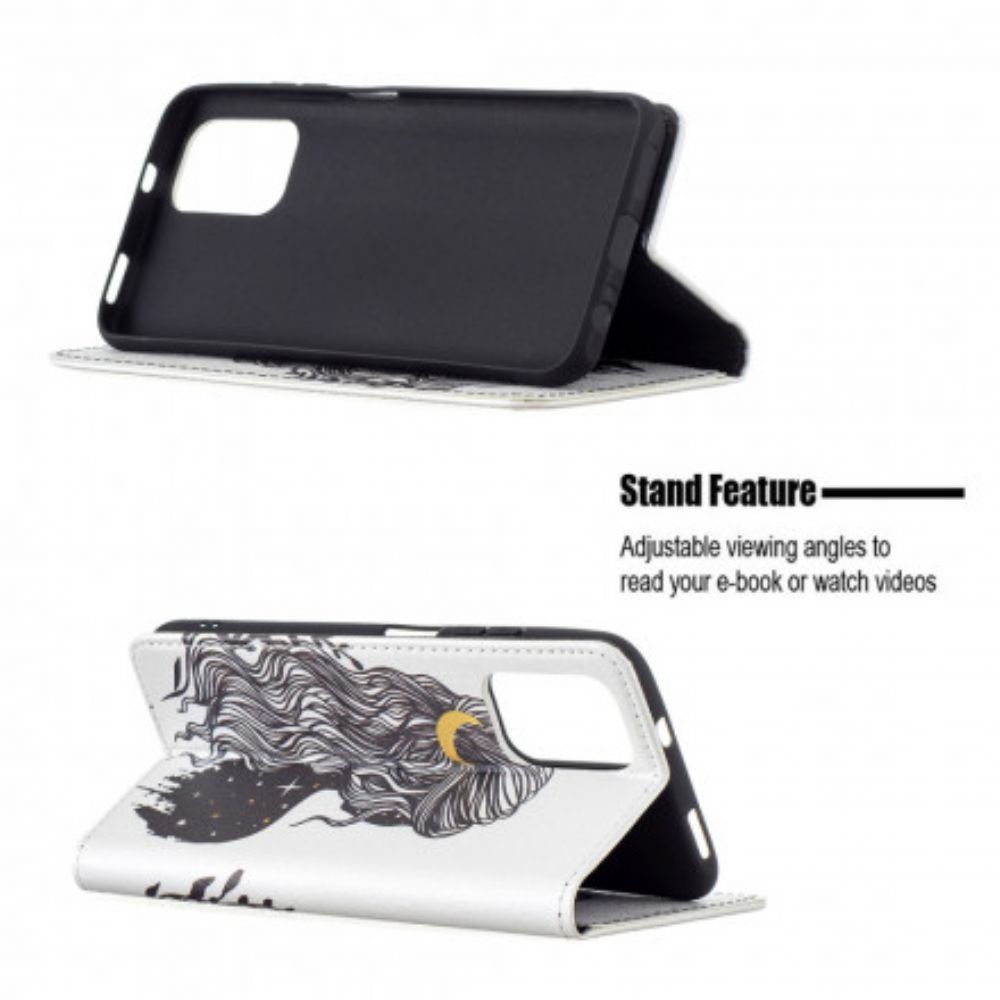 Schutzhülle Für Xiaomi Redmi Note 10 / 10S Flip Case Hübsches Haar