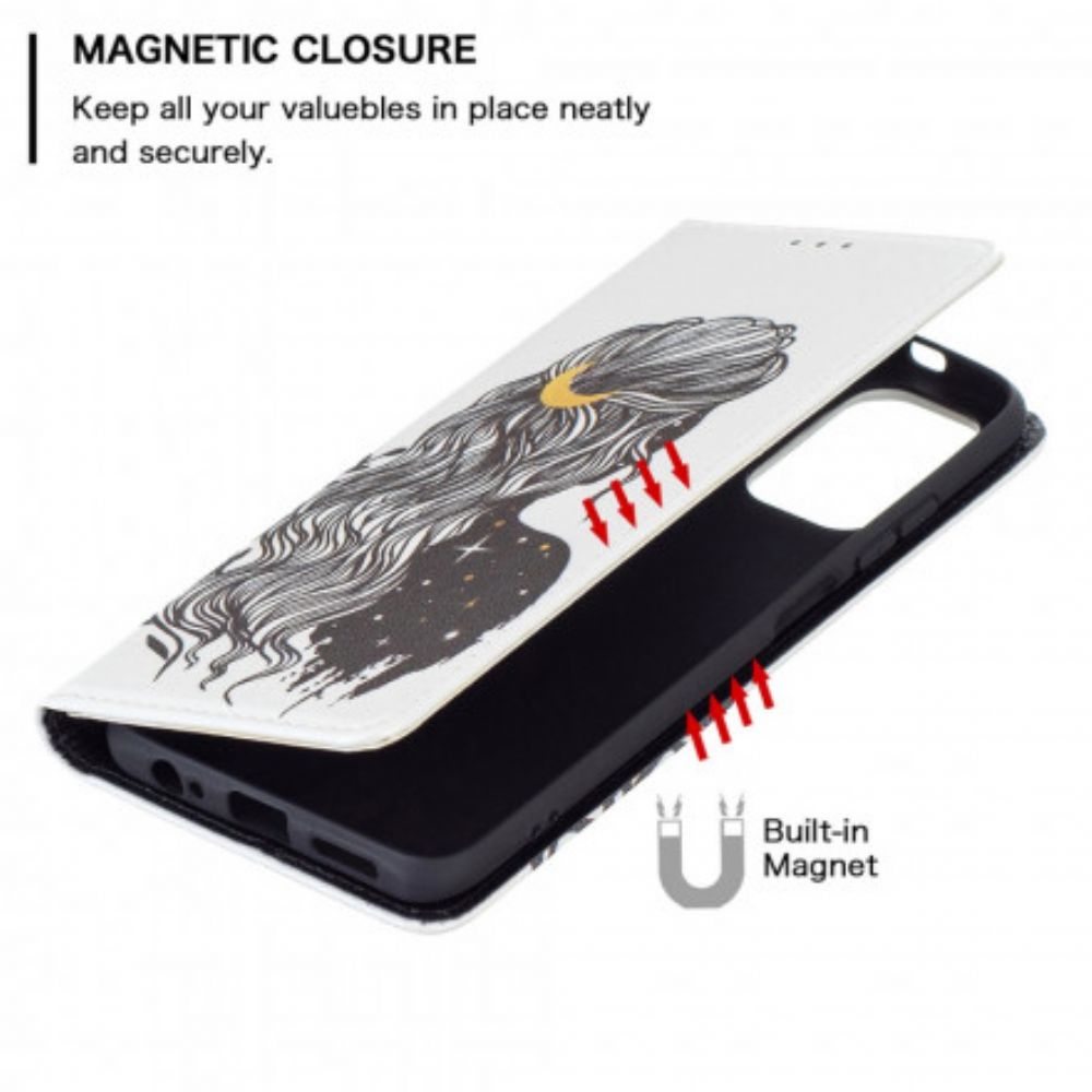 Schutzhülle Für Xiaomi Redmi Note 10 / 10S Flip Case Hübsches Haar