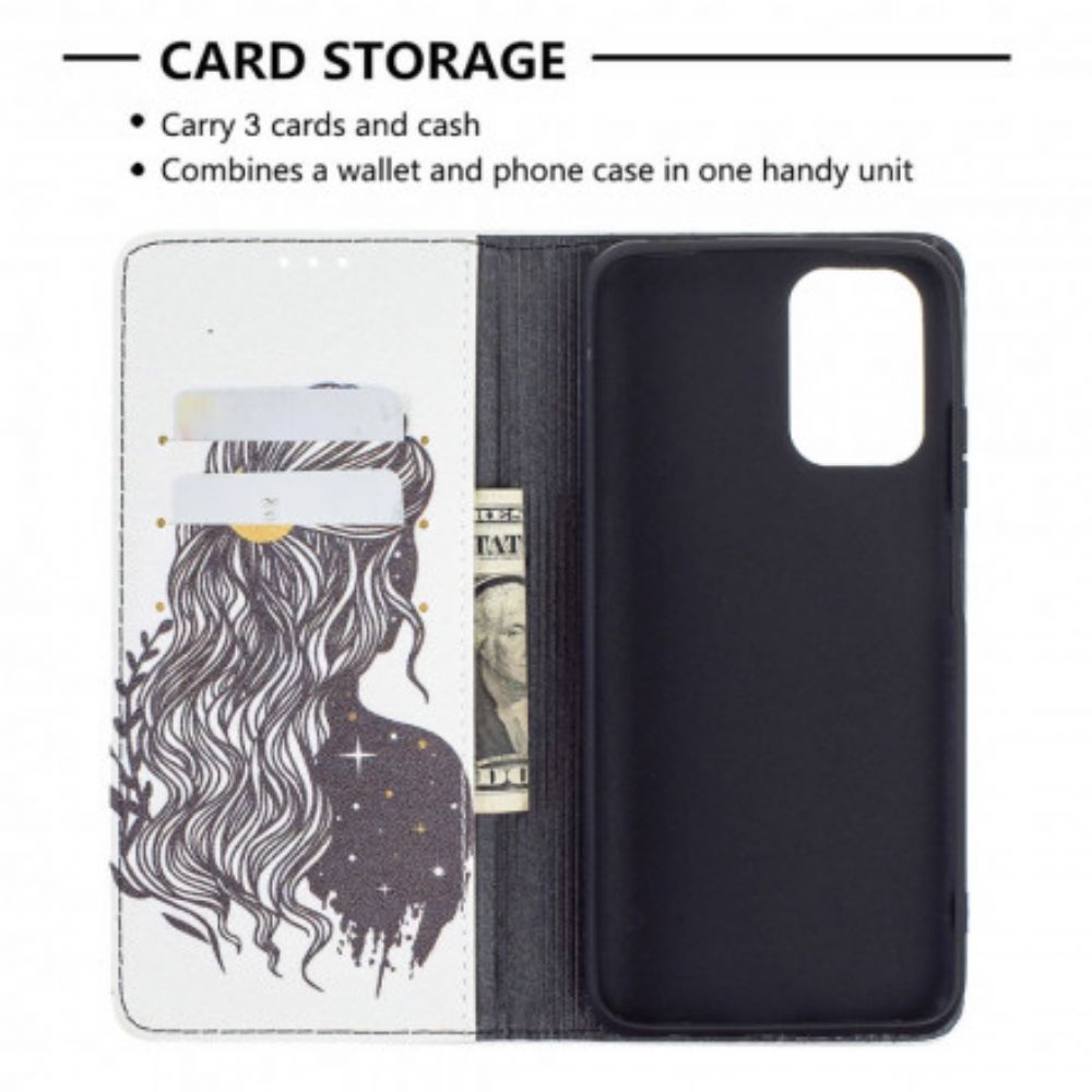 Schutzhülle Für Xiaomi Redmi Note 10 / 10S Flip Case Hübsches Haar