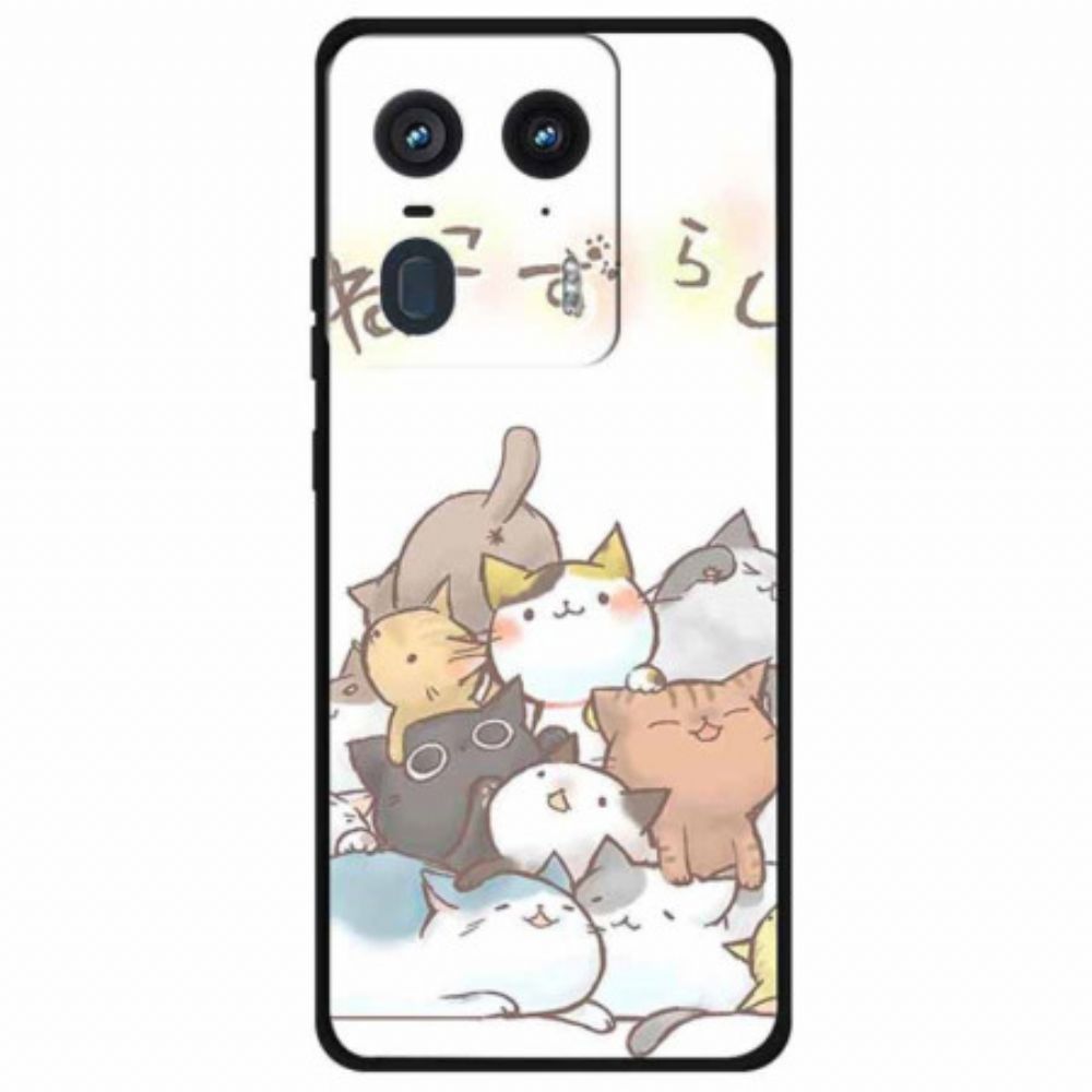 Hülle Motorola Edge 50 Ultra Überfüllte Katzen