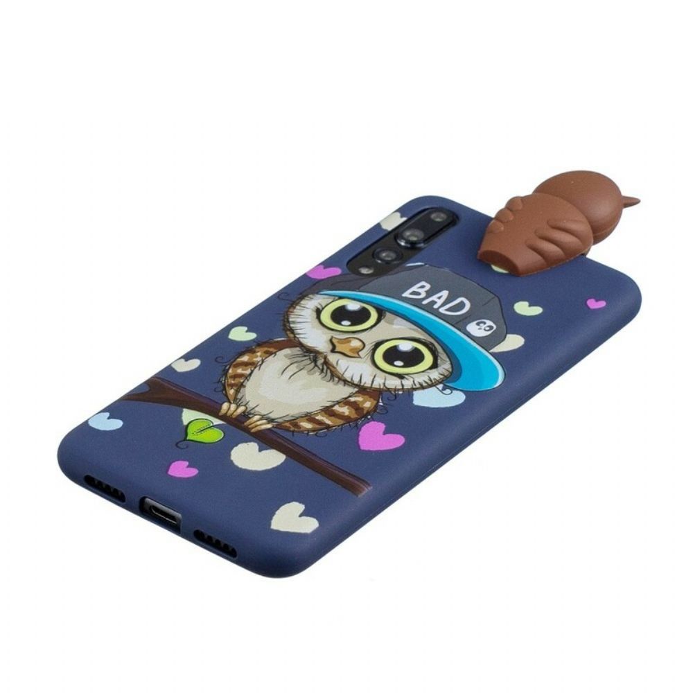 Hülle Für Huawei P20 Pro 3d Böser Eulen-spaß