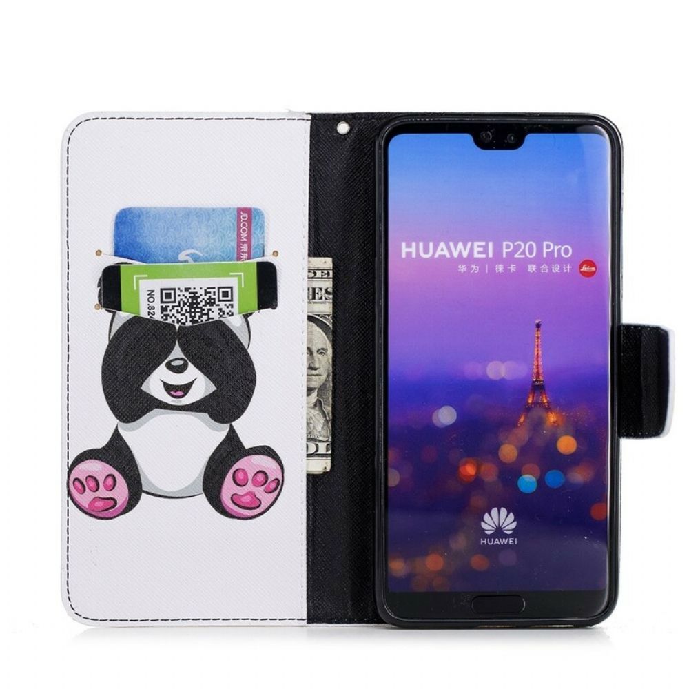 Lederhüllen Für Huawei P20 Pro Panda-spaß