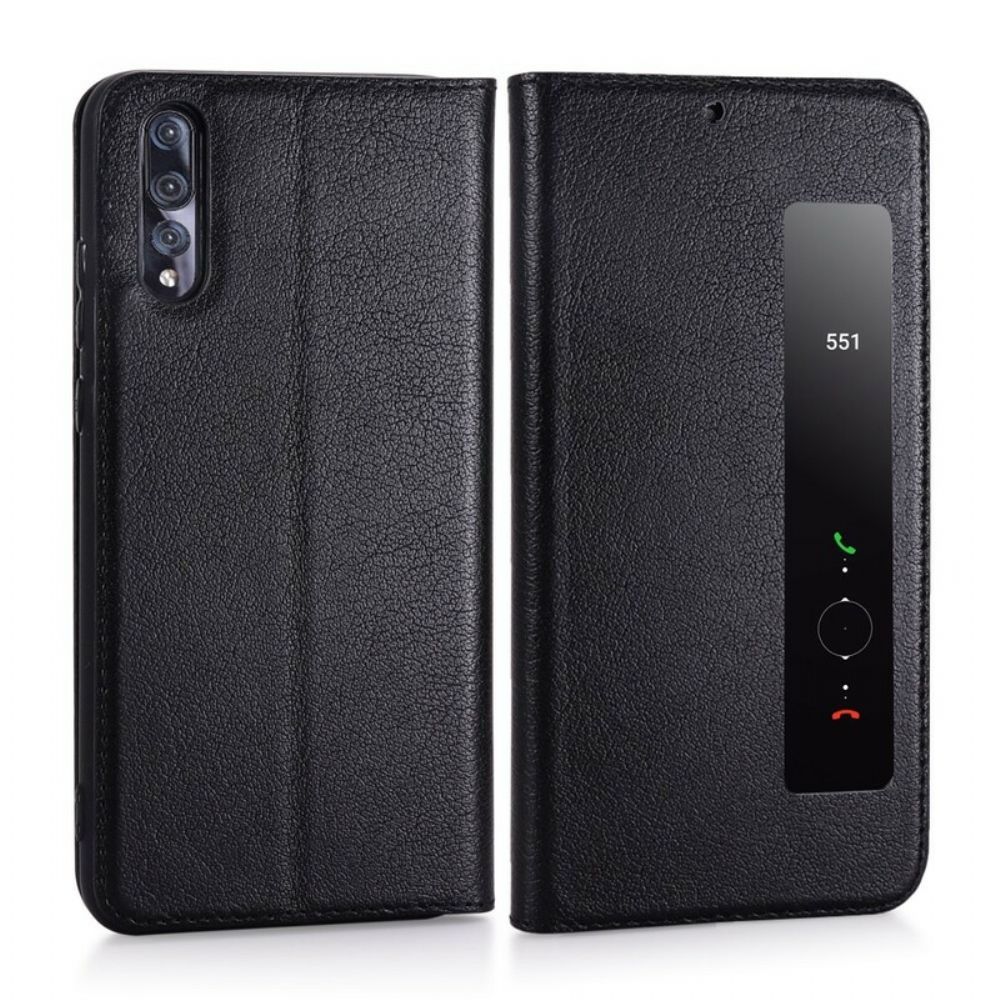 Schutzhülle Für Huawei P20 Pro Echtes Leder
