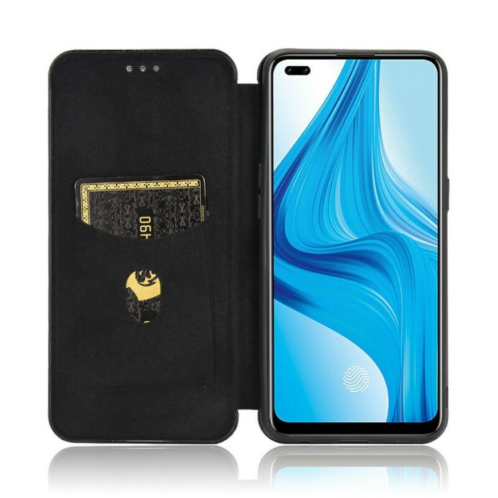 Schutzhülle Für Realme 7 Pro Flip Case Farbiges Karbon-silikon