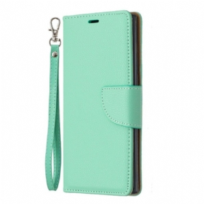 Flip Case Für Samsung Galaxy Note 10 Flip Case Litschi-klappe Schräg