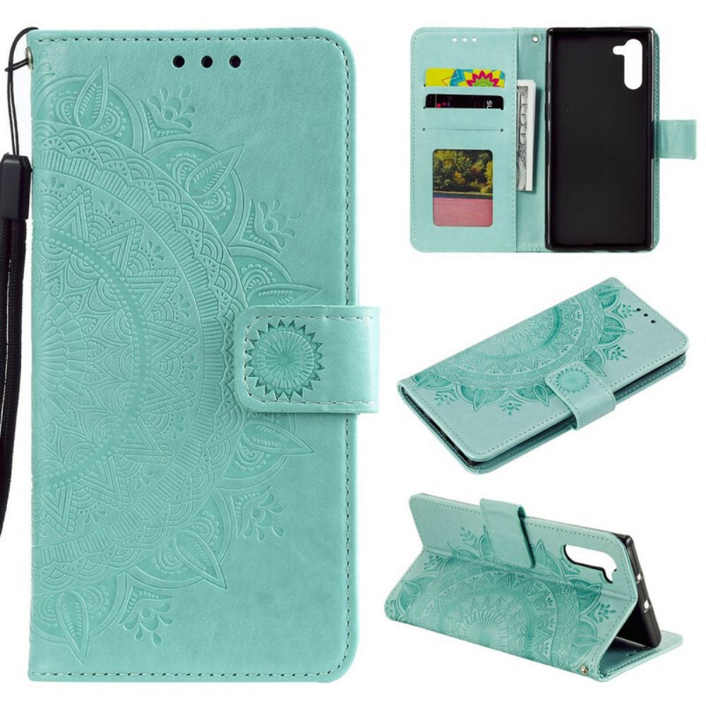 Flip Case Für Samsung Galaxy Note 10 Sonnen-mandala