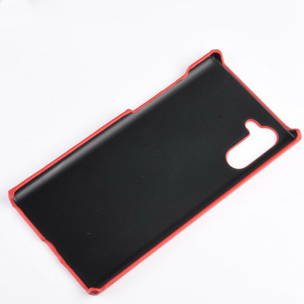Hülle Für Samsung Galaxy Note 10 Lichi-leder-effekt