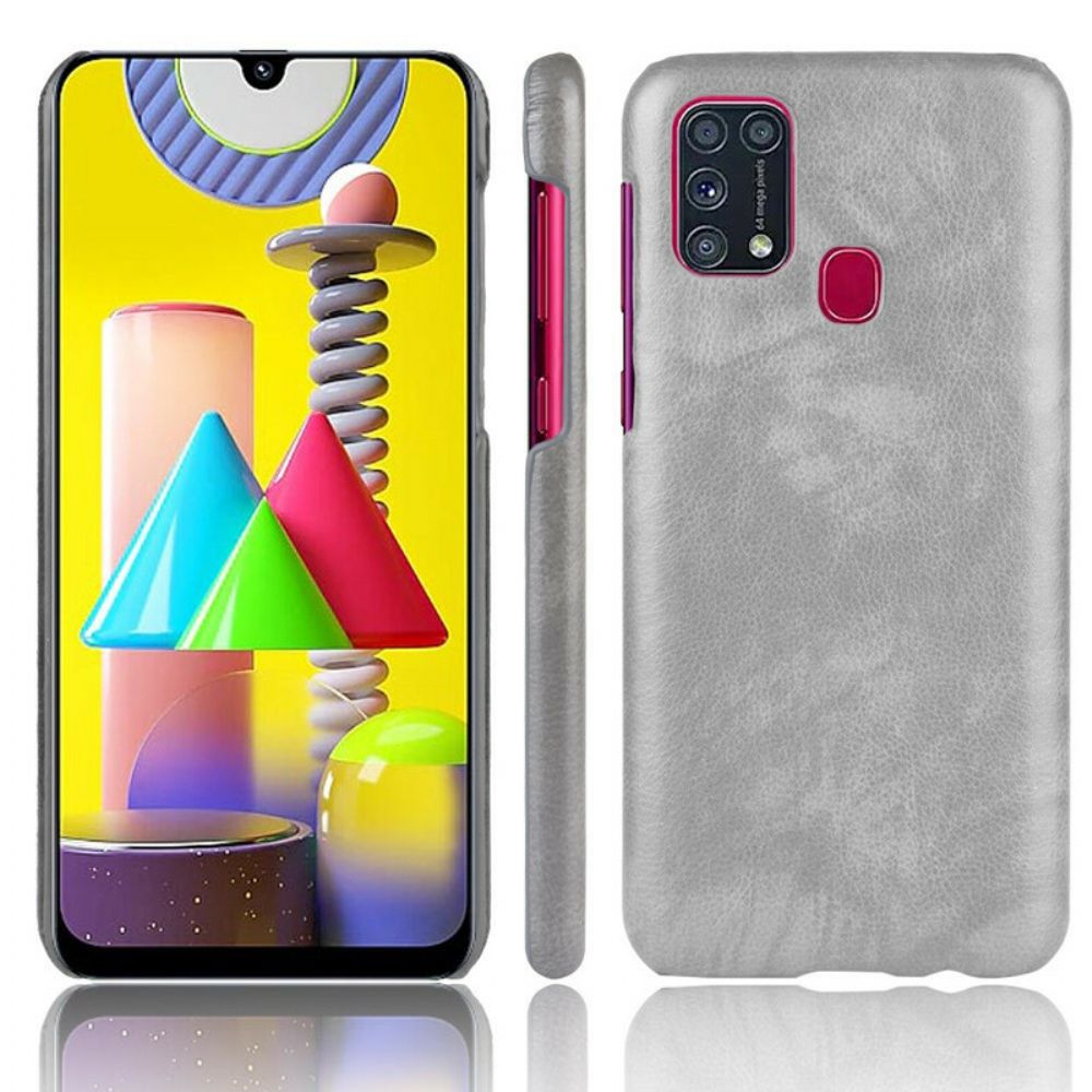 Handyhülle Für Samsung Galaxy M31 Performance Litschi-leder-effekt