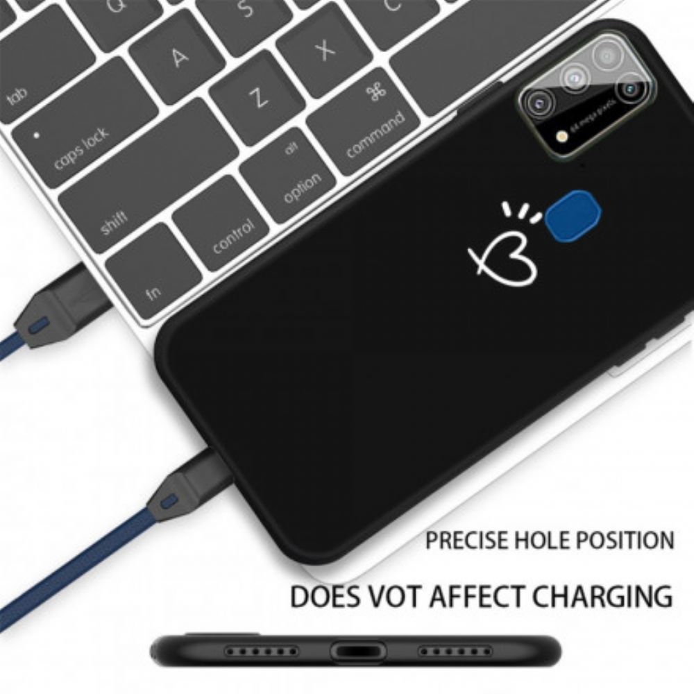 Handyhülle Für Samsung Galaxy M31 Silikon Mit Schlagendem Herz