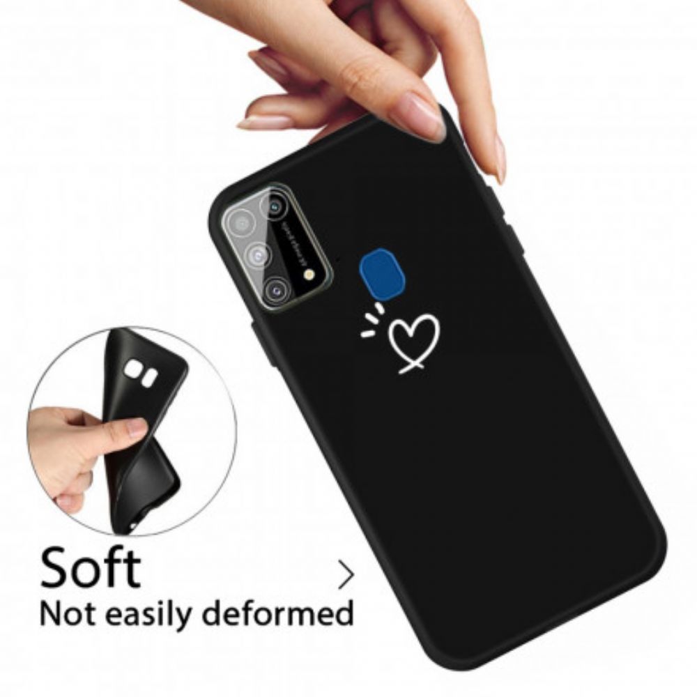 Handyhülle Für Samsung Galaxy M31 Silikon Mit Schlagendem Herz