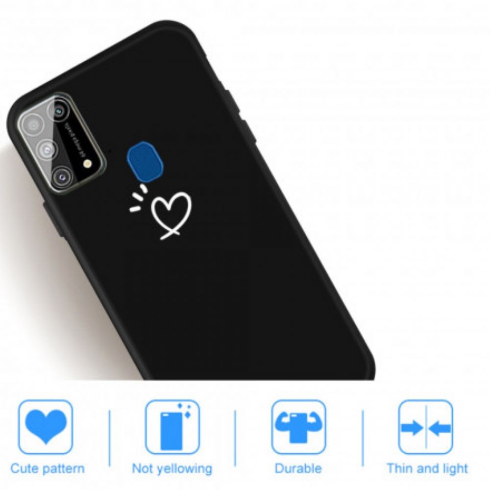 Handyhülle Für Samsung Galaxy M31 Silikon Mit Schlagendem Herz