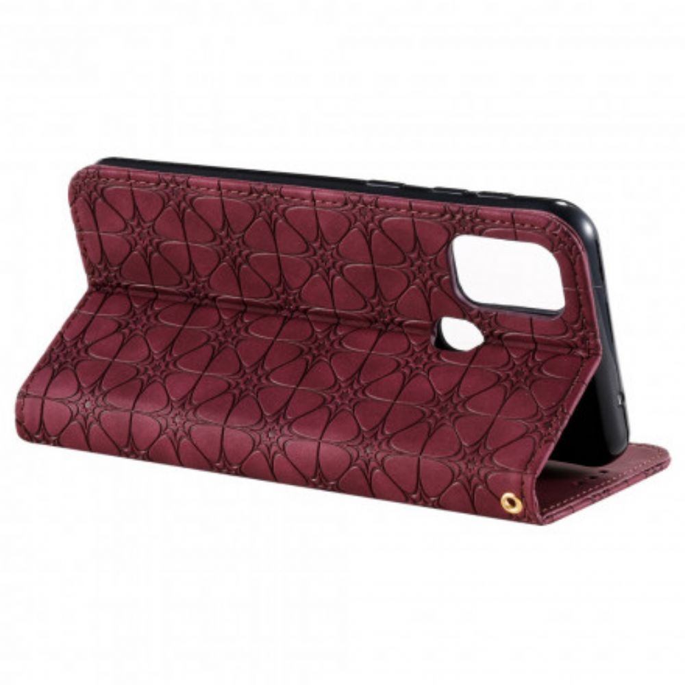 Schutzhülle Für Samsung Galaxy M31 Flip Case Barockblumen