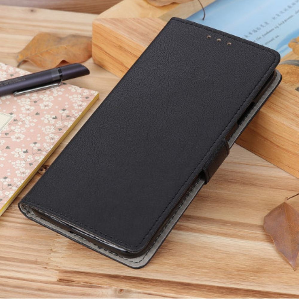 Flip Case Für Motorola Edge 20 Klassischer Ledereffekt