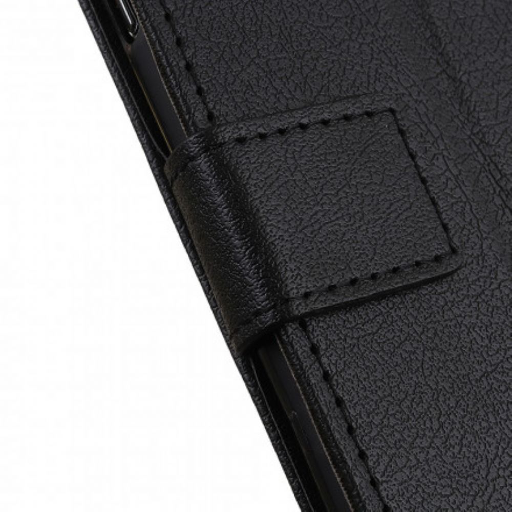 Flip Case Für Motorola Edge 20 Klassischer Ledereffekt