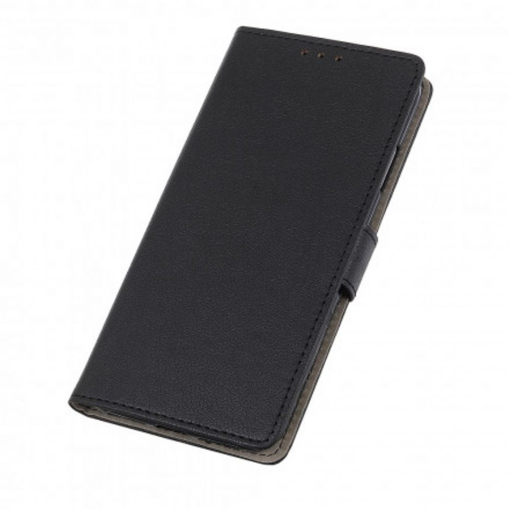 Flip Case Für Motorola Edge 20 Klassischer Ledereffekt