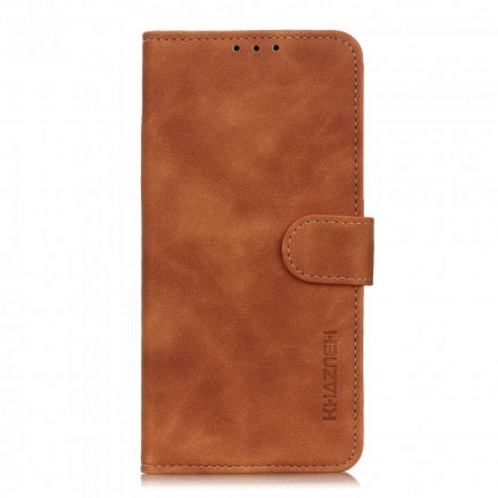 Flip Case Für Motorola Edge 20 Vintage Ledereffekt Khazneh