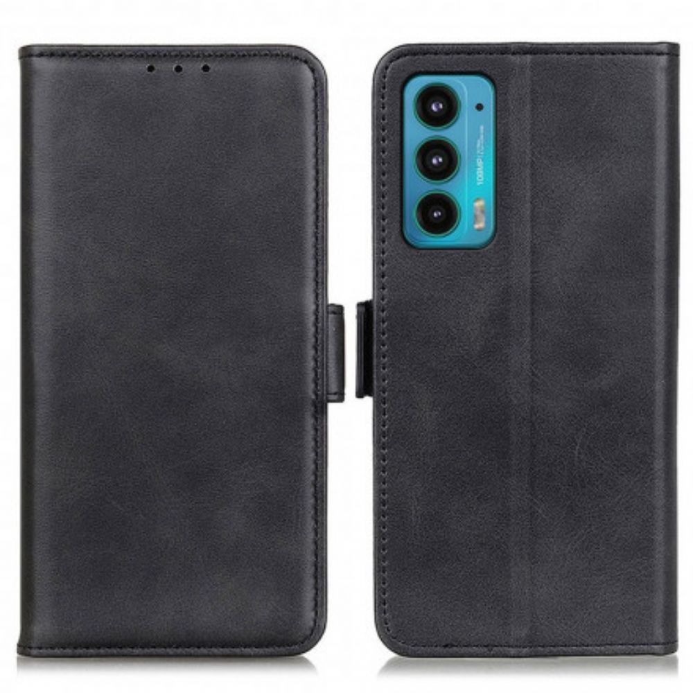 Lederhüllen Für Motorola Edge 20 Doppelverschluss