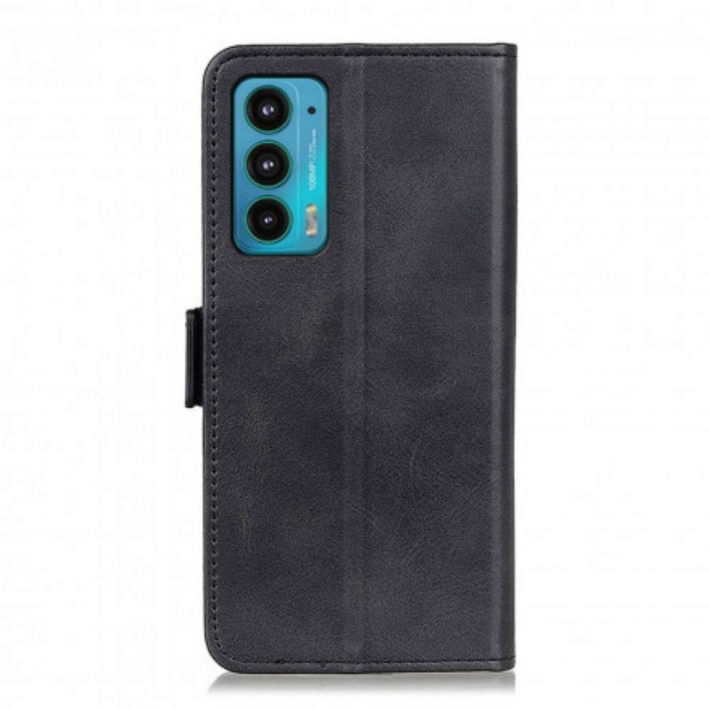 Lederhüllen Für Motorola Edge 20 Doppelverschluss