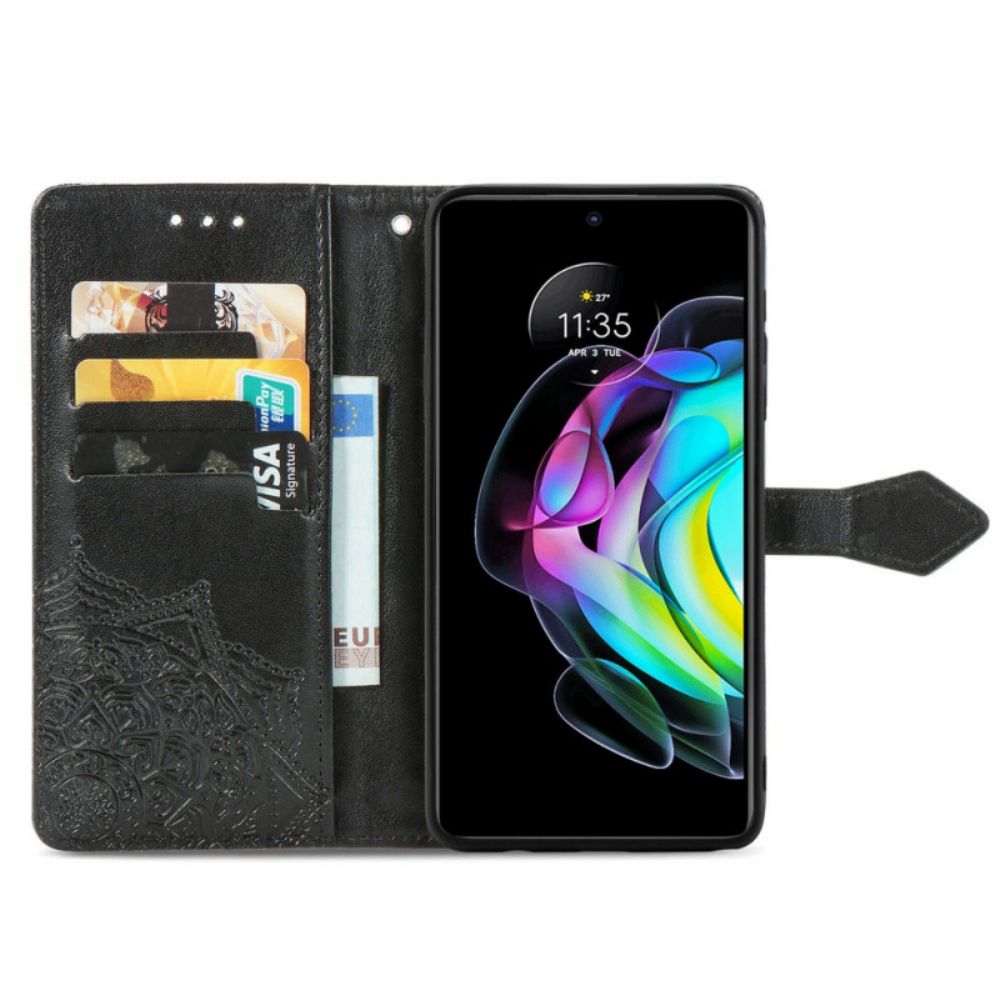 Lederhüllen Für Motorola Edge 20 Mandala Aus Dem Mittelalter