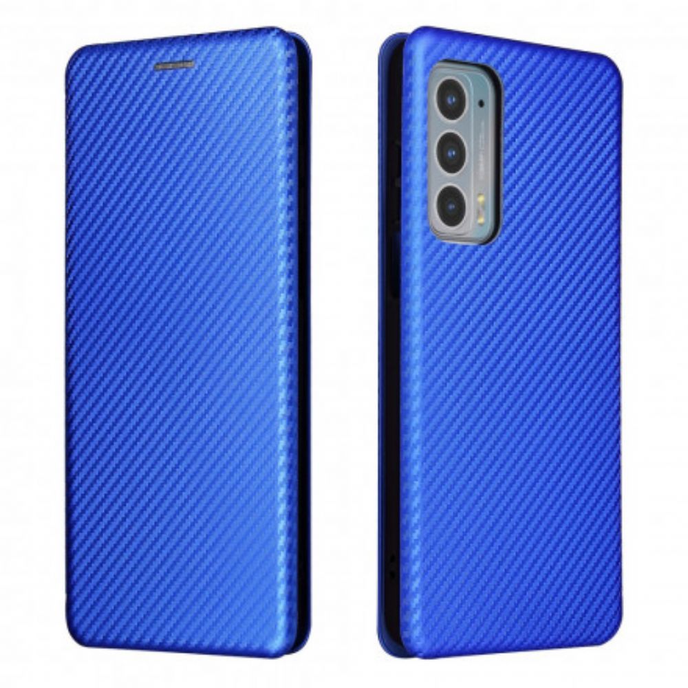 Schutzhülle Für Motorola Edge 20 Flip Case Farbiges Carbon-silikon