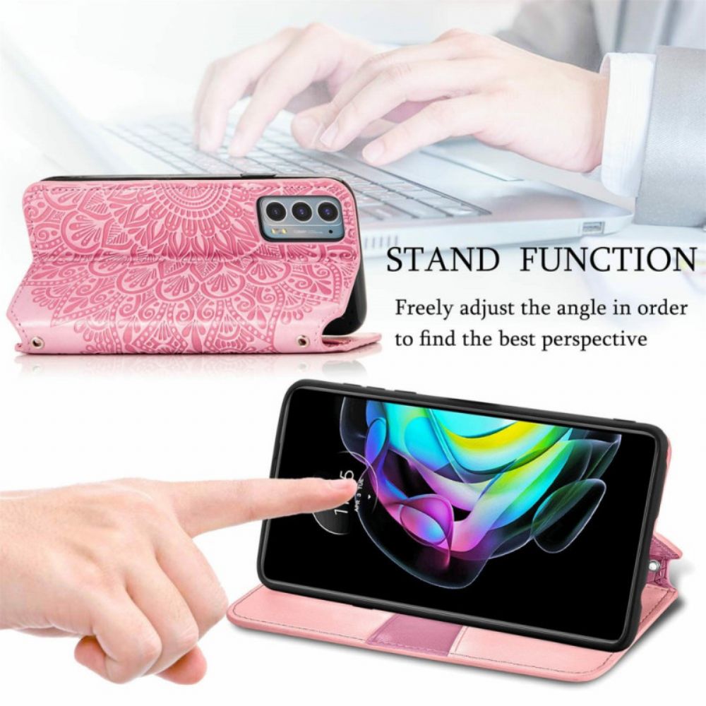 Schutzhülle Für Motorola Edge 20 Flip Case Mandalas