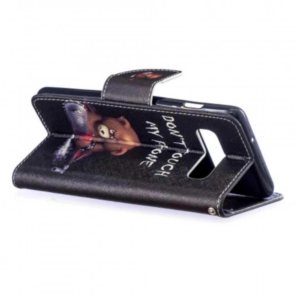 Flip Case Für Samsung Galaxy S10 Gefährlicher Bär