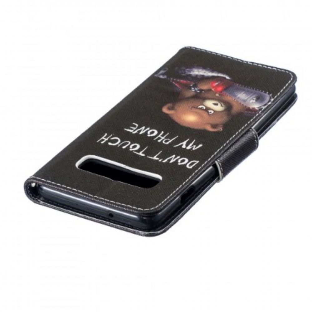 Flip Case Für Samsung Galaxy S10 Gefährlicher Bär
