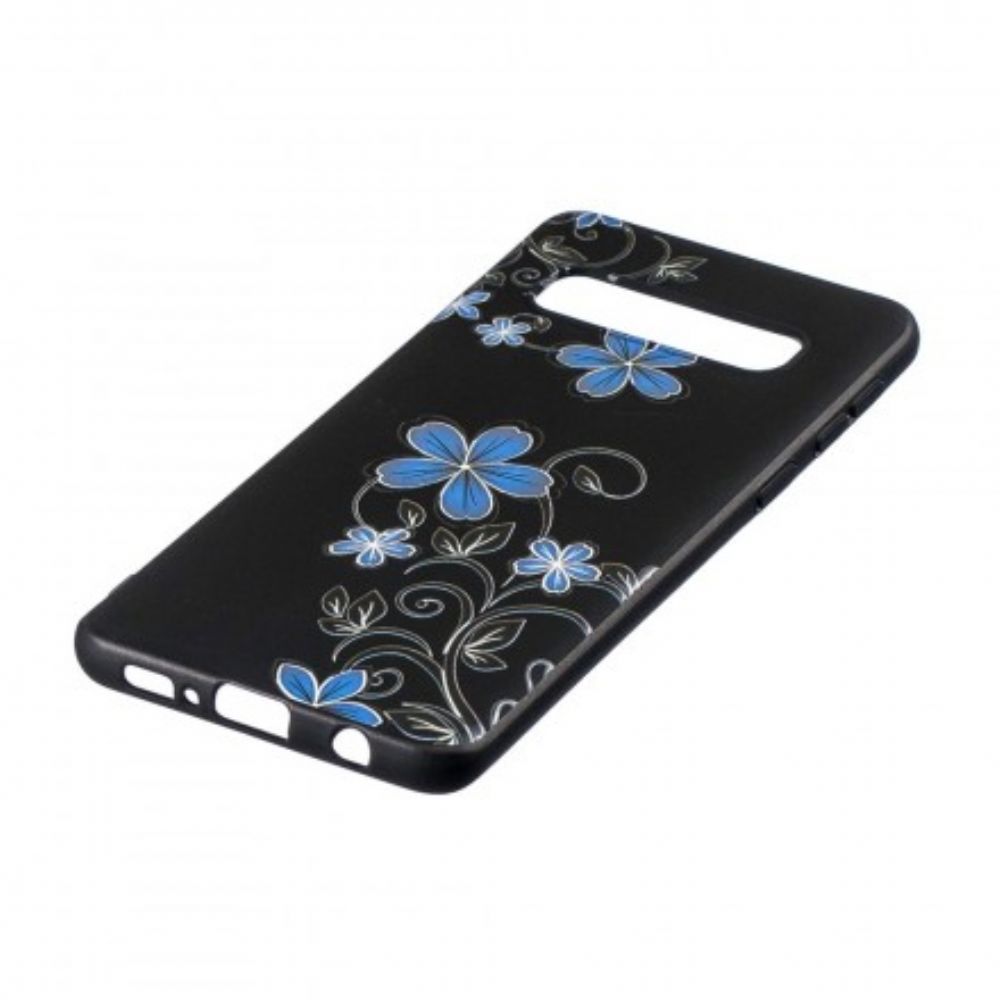 Handyhülle Für Samsung Galaxy S10 Blaue Blumen
