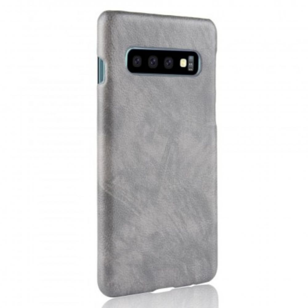 Handyhülle Für Samsung Galaxy S10 Litschi-leder-effekt