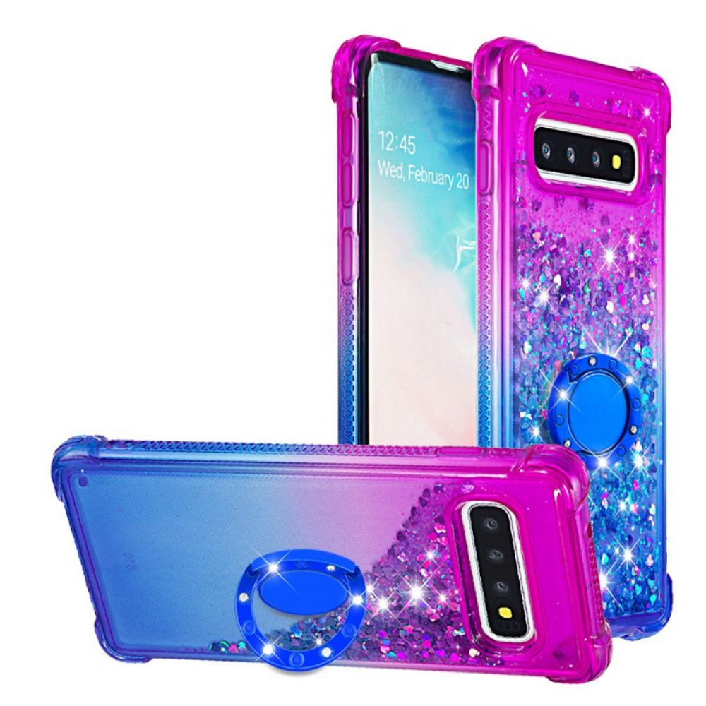 Handyhülle Für Samsung Galaxy S10 Paillettenring-unterstützung