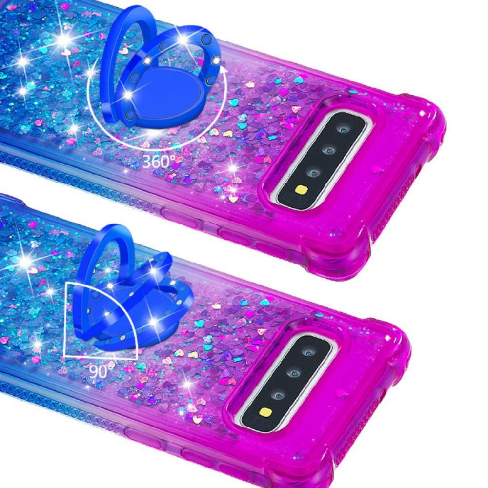 Handyhülle Für Samsung Galaxy S10 Paillettenring-unterstützung