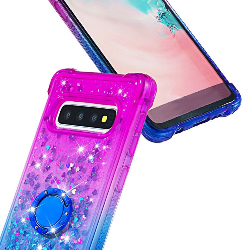 Handyhülle Für Samsung Galaxy S10 Paillettenring-unterstützung