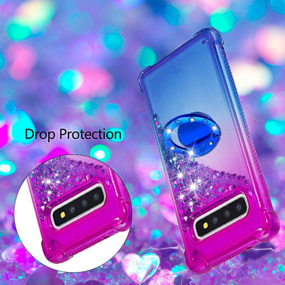 Handyhülle Für Samsung Galaxy S10 Paillettenring-unterstützung