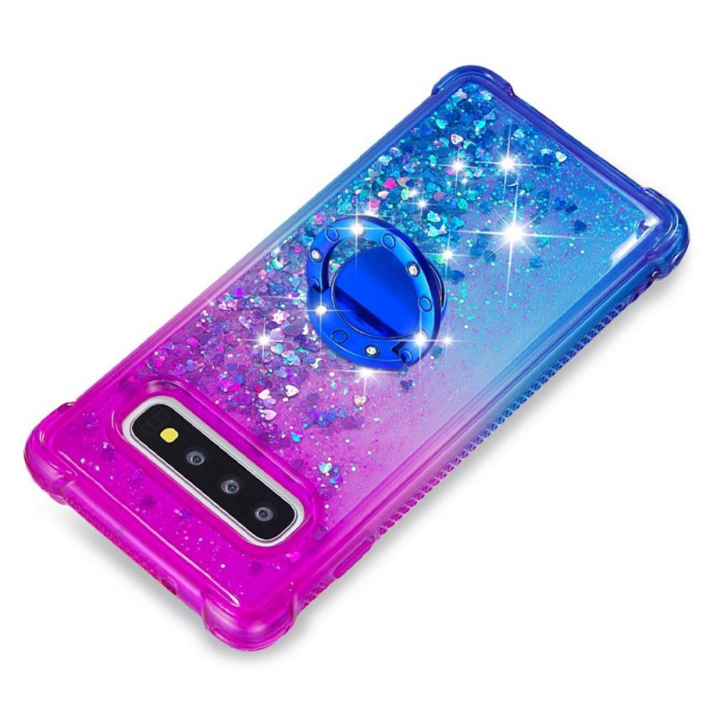 Handyhülle Für Samsung Galaxy S10 Paillettenring-unterstützung