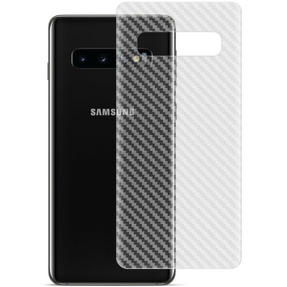 Hintere Schutzfolie Für Samsung Galaxy S10 Carbon Style Imak