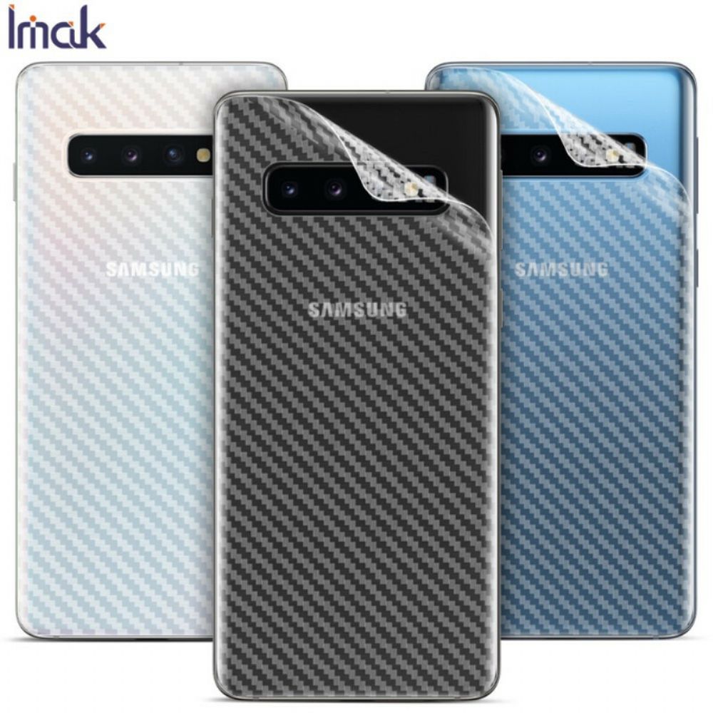 Hintere Schutzfolie Für Samsung Galaxy S10 Carbon Style Imak