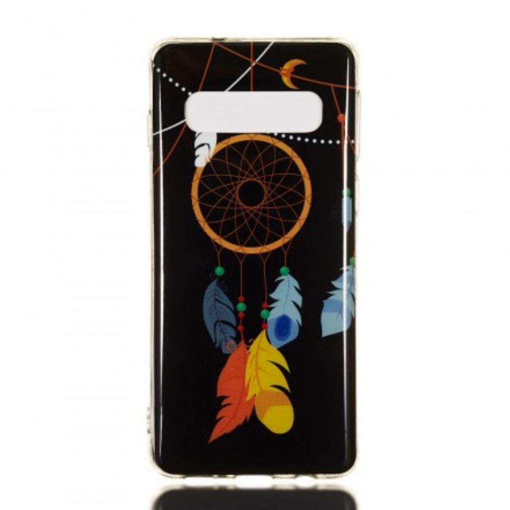 Hülle Für Samsung Galaxy S10 Einzigartiger Fluoreszierender Traumfänger