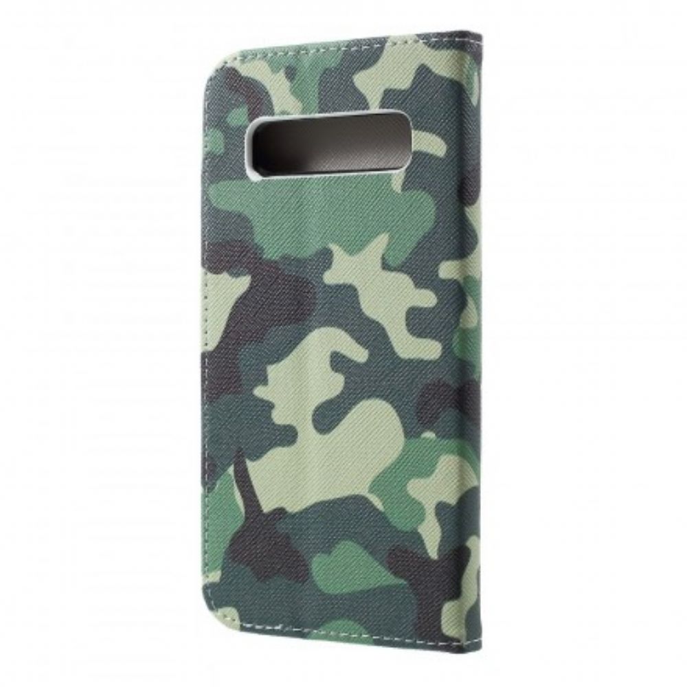 Lederhüllen Für Samsung Galaxy S10 Militärische Tarnung