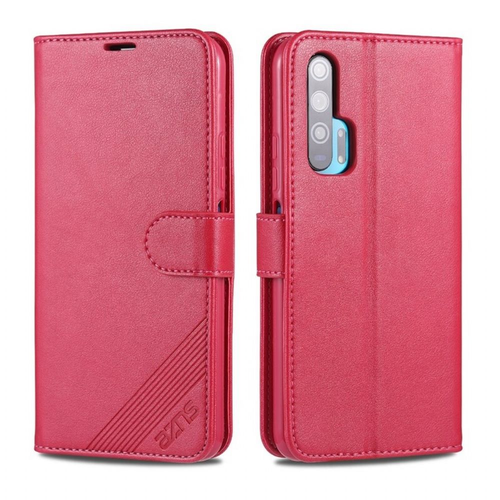 Flip Case Für Honor 20 Pro Azns Kunstleder