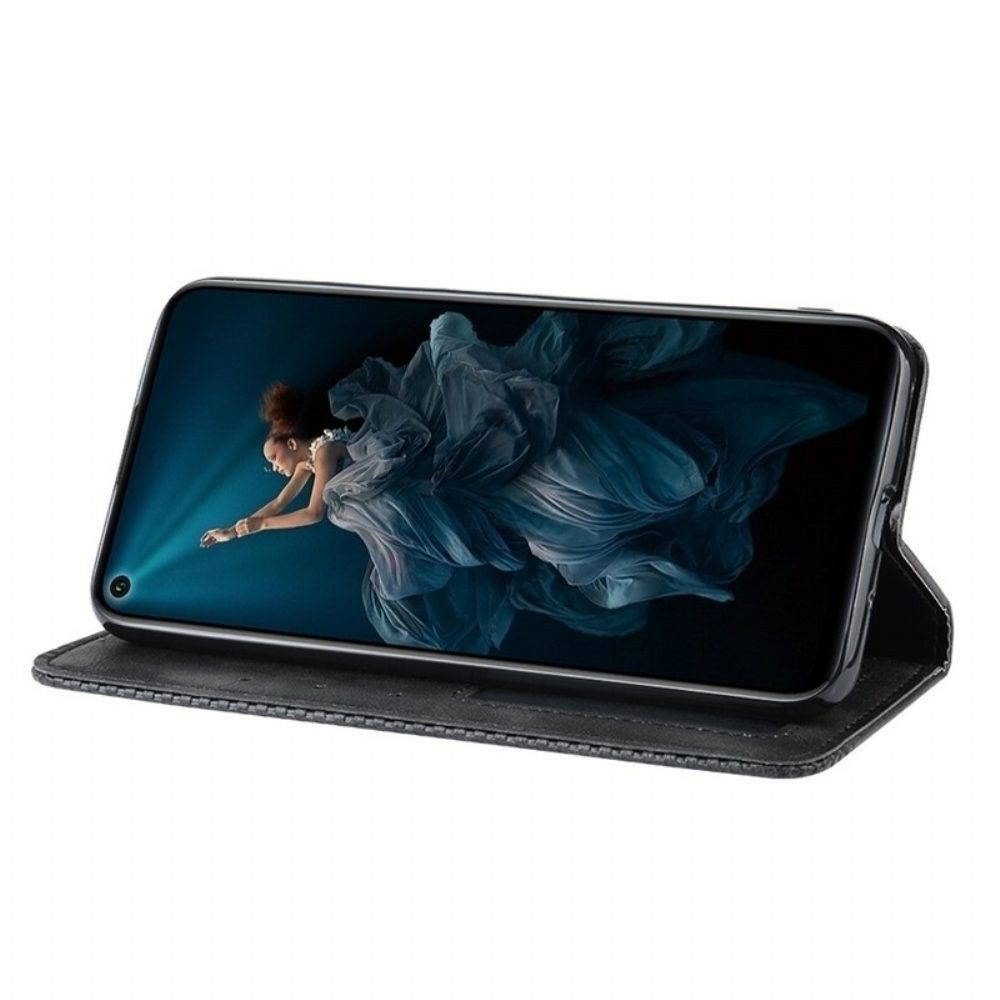Schutzhülle Für Honor 20 Pro Flip Case Gestylter Vintage-leder-effekt