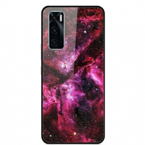 Hülle Für Vivo Y70 Blumenfee Aus Gehärtetem Glas