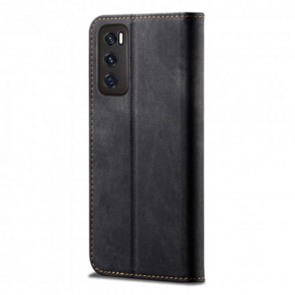 Schutzhülle Für Vivo Y70 Flip Case Jeansstoff